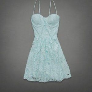 Abercrombie and Fitch Drew Lace Dress in Mint- XS